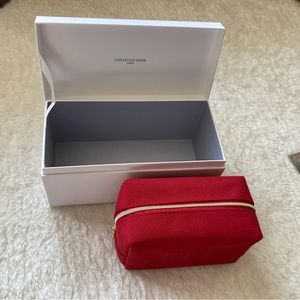 Dior makeup bag w gift box
